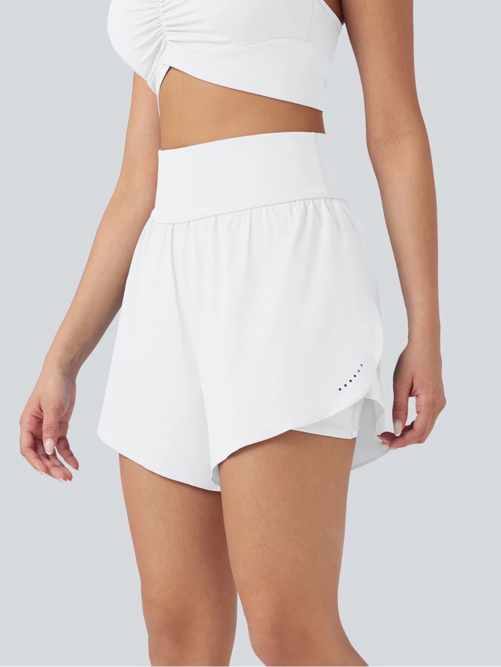 HALARA - SoftlyZero QuickDry High Waisted Reflective Dot Crossover Running Short